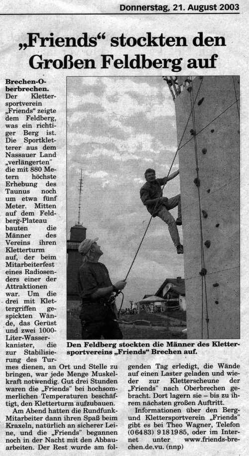 Nassauische Neue Presse: 21.08.2003